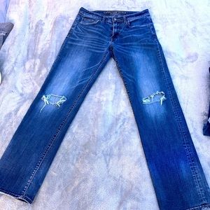 American Eagle Extreme flex original straight jeans. Size 32w and 32 inseam
